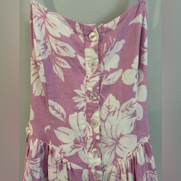 FREE PEOPLE The Perfect Floral Tropical Coastal Hawaiian Sundress Size Small - Picture 6 of 10